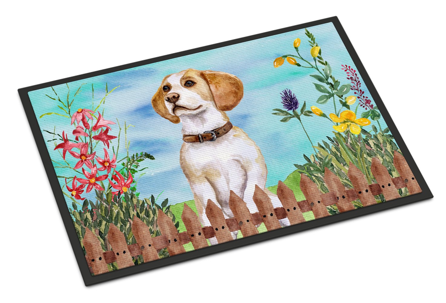 Beagle Spring Indoor or Outdoor Mat 24x36 CK1248JMAT by Caroline's Treasures