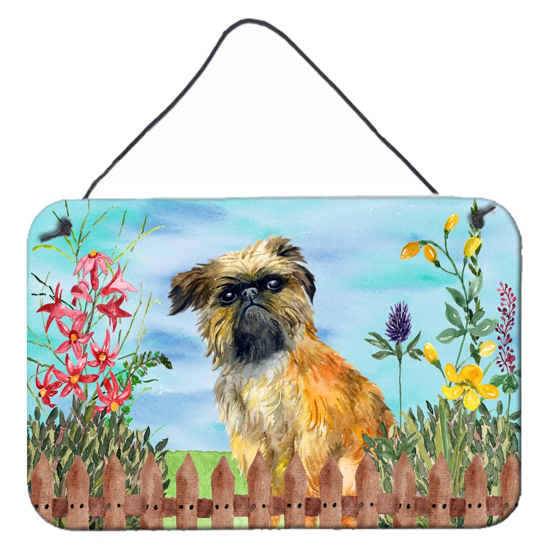 Brussels Griffon Spring Wall or Door Hanging Prints CK1249DS812 by Caroline's Treasures