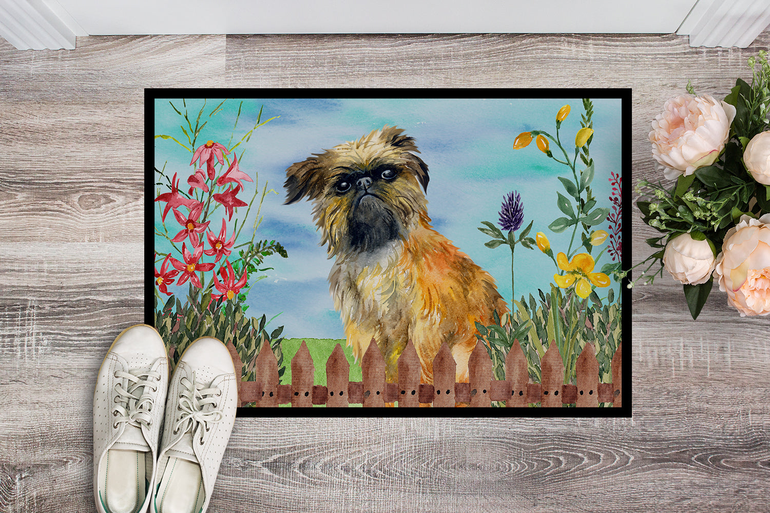 Brussels Griffon Spring Indoor or Outdoor Mat 18x27 CK1249MAT - the-store.com