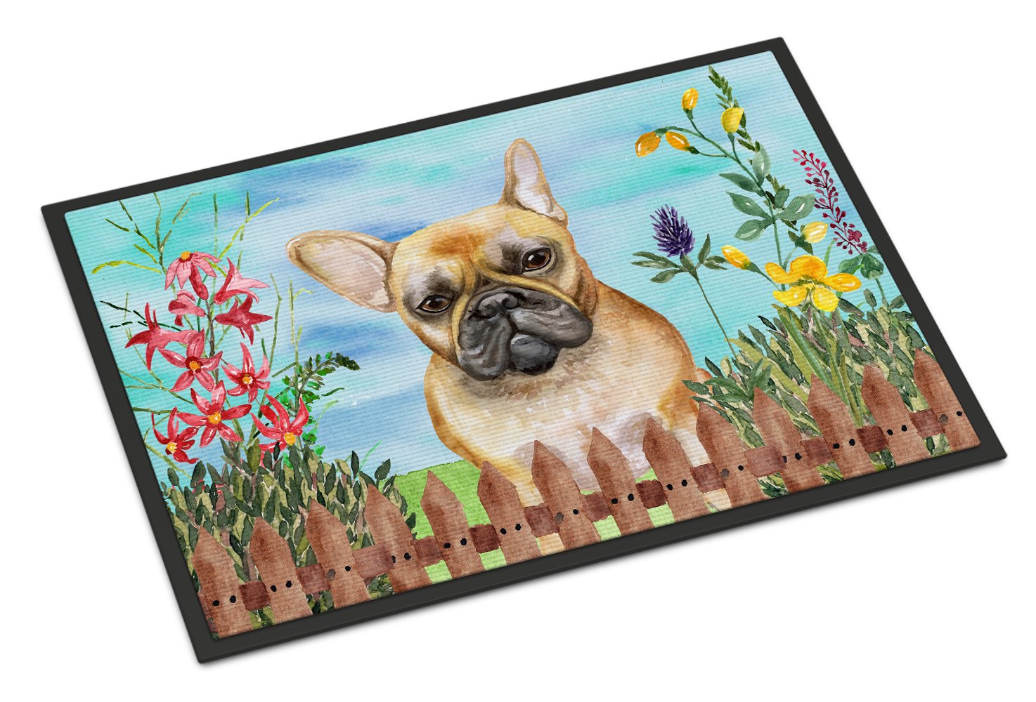 French Bulldog Spring Indoor or Outdoor Mat 24x36 CK1250JMAT by Caroline's Treasures