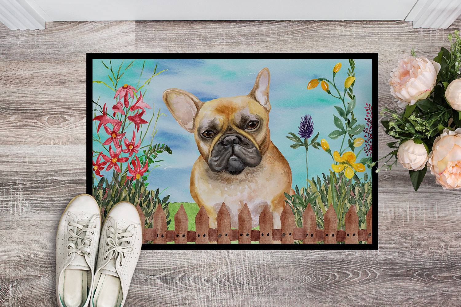 French Bulldog Spring Indoor or Outdoor Mat 18x27 CK1250MAT - the-store.com