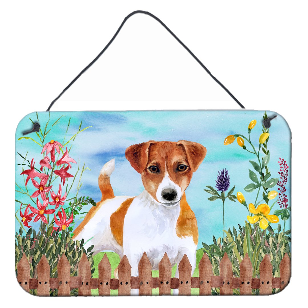 Jack Russell Terrier Spring Wall or Door Hanging Prints CK1251DS812 by Caroline&#39;s Treasures