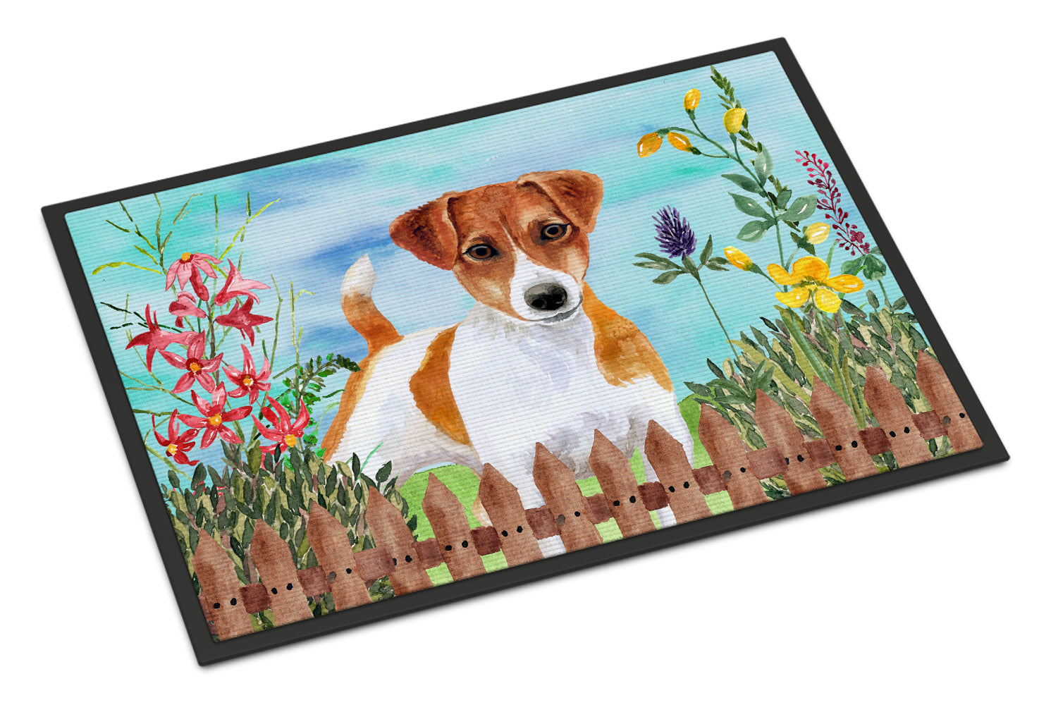 Jack Russell Terrier Spring Indoor or Outdoor Mat 18x27 CK1251MAT - the-store.com