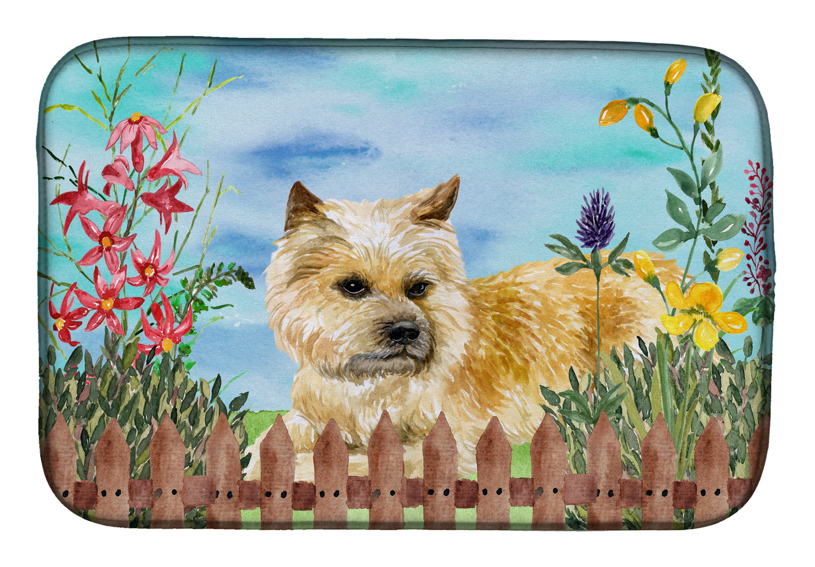 Cairn Terrier Spring Dish Drying Mat CK1252DDM  the-store.com.