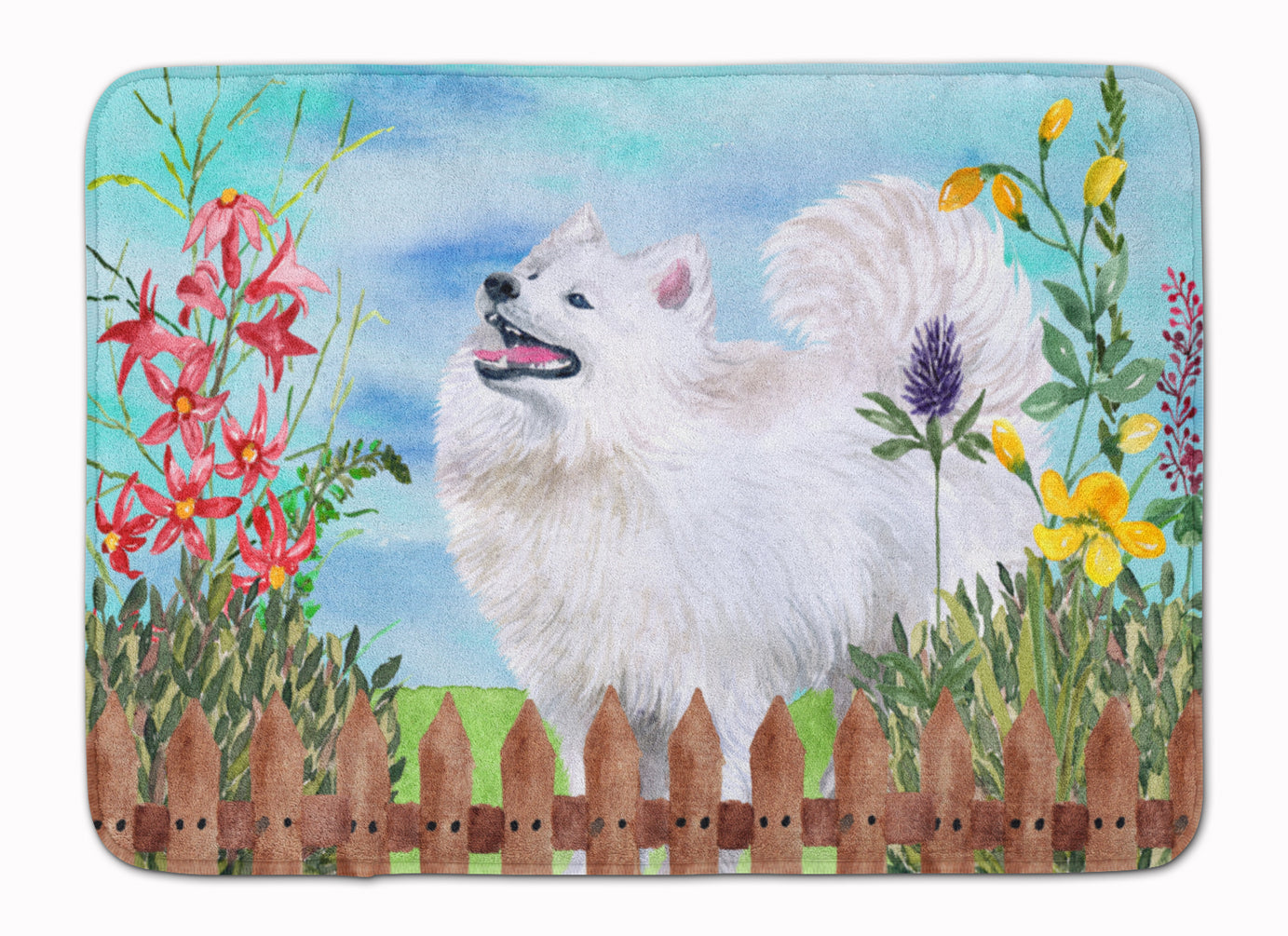 Samoyed Spring Machine Washable Memory Foam Mat CK1253RUG - the-store.com