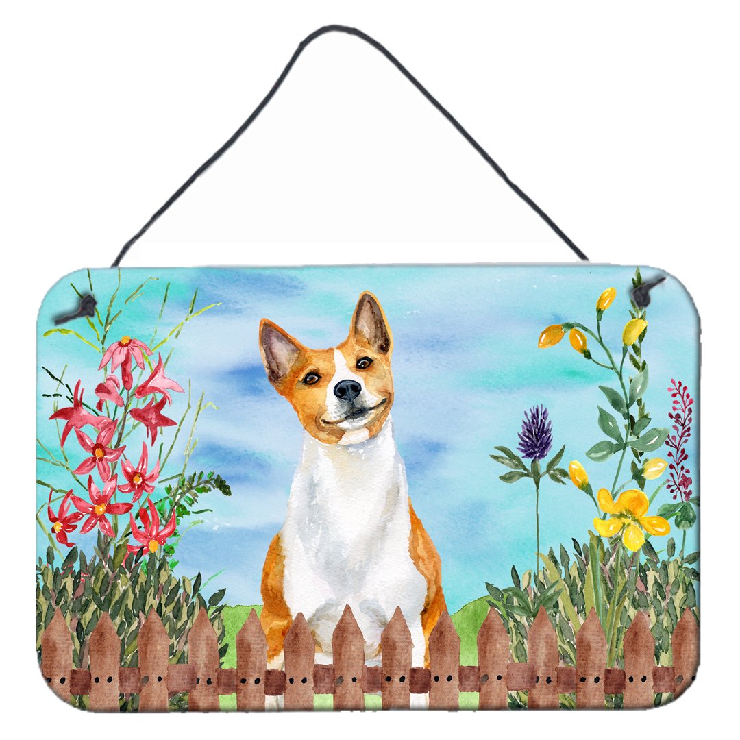 Basenji Spring Wall or Door Hanging Prints CK1254DS812 by Caroline's Treasures