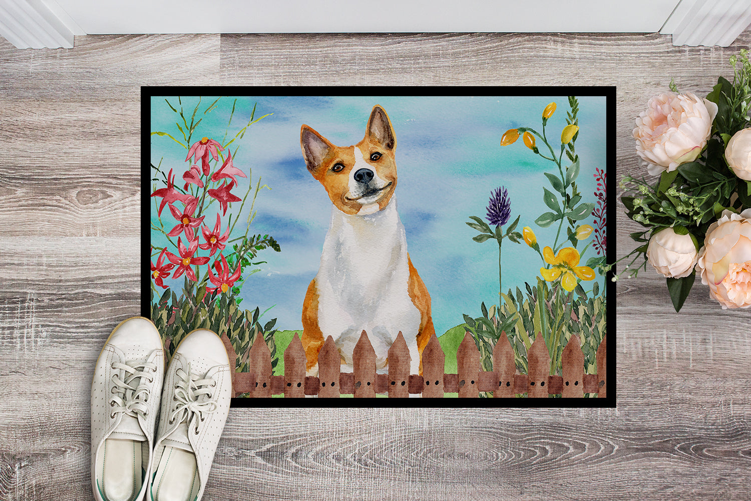 Basenji Spring Indoor or Outdoor Mat 18x27 CK1254MAT - the-store.com