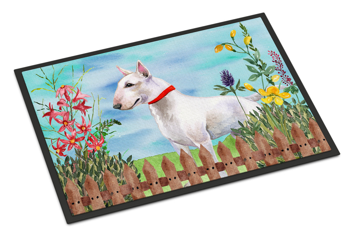 Bull Terrier Spring Indoor or Outdoor Mat 18x27 CK1255MAT - the-store.com