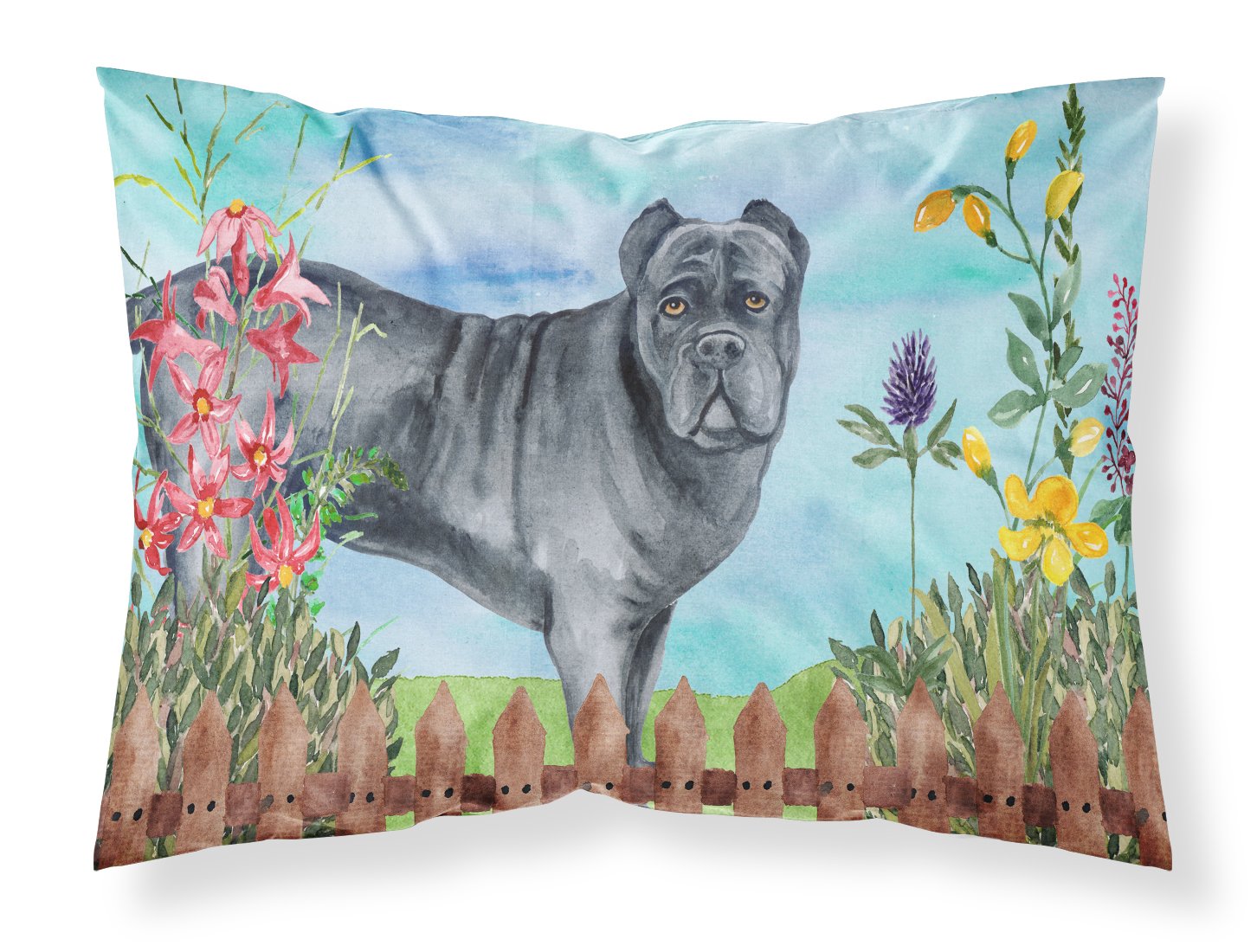 Cane Corso Spring Fabric Standard Pillowcase CK1256PILLOWCASE by Caroline's Treasures