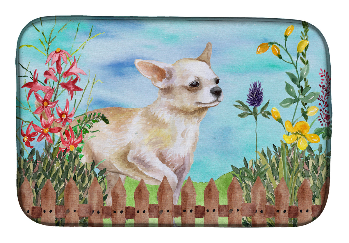 Chihuahua Leg up Spring Dish Drying Mat CK1259DDM  the-store.com.