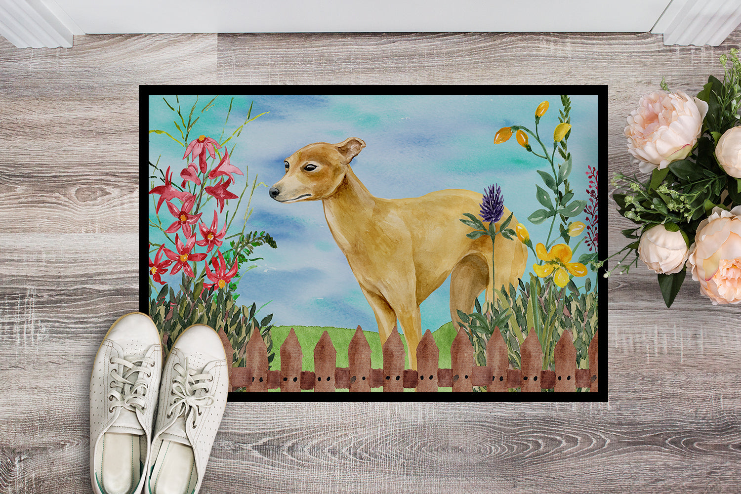 Italian Greyhound Spring Indoor or Outdoor Mat 18x27 CK1260MAT - the-store.com