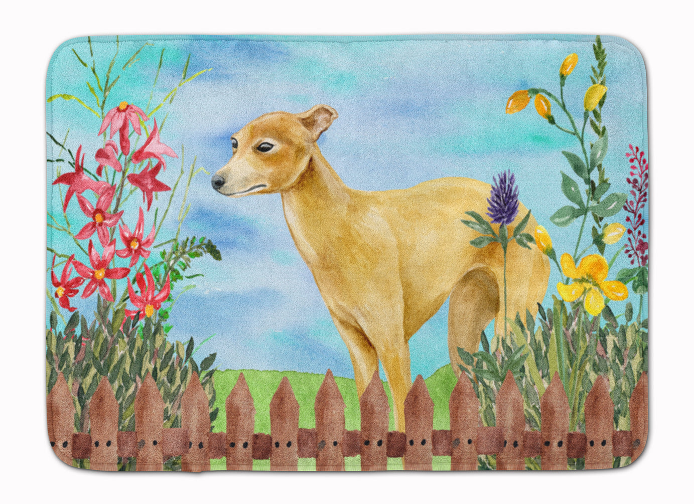 Italian Greyhound Spring Machine Washable Memory Foam Mat CK1260RUG - the-store.com