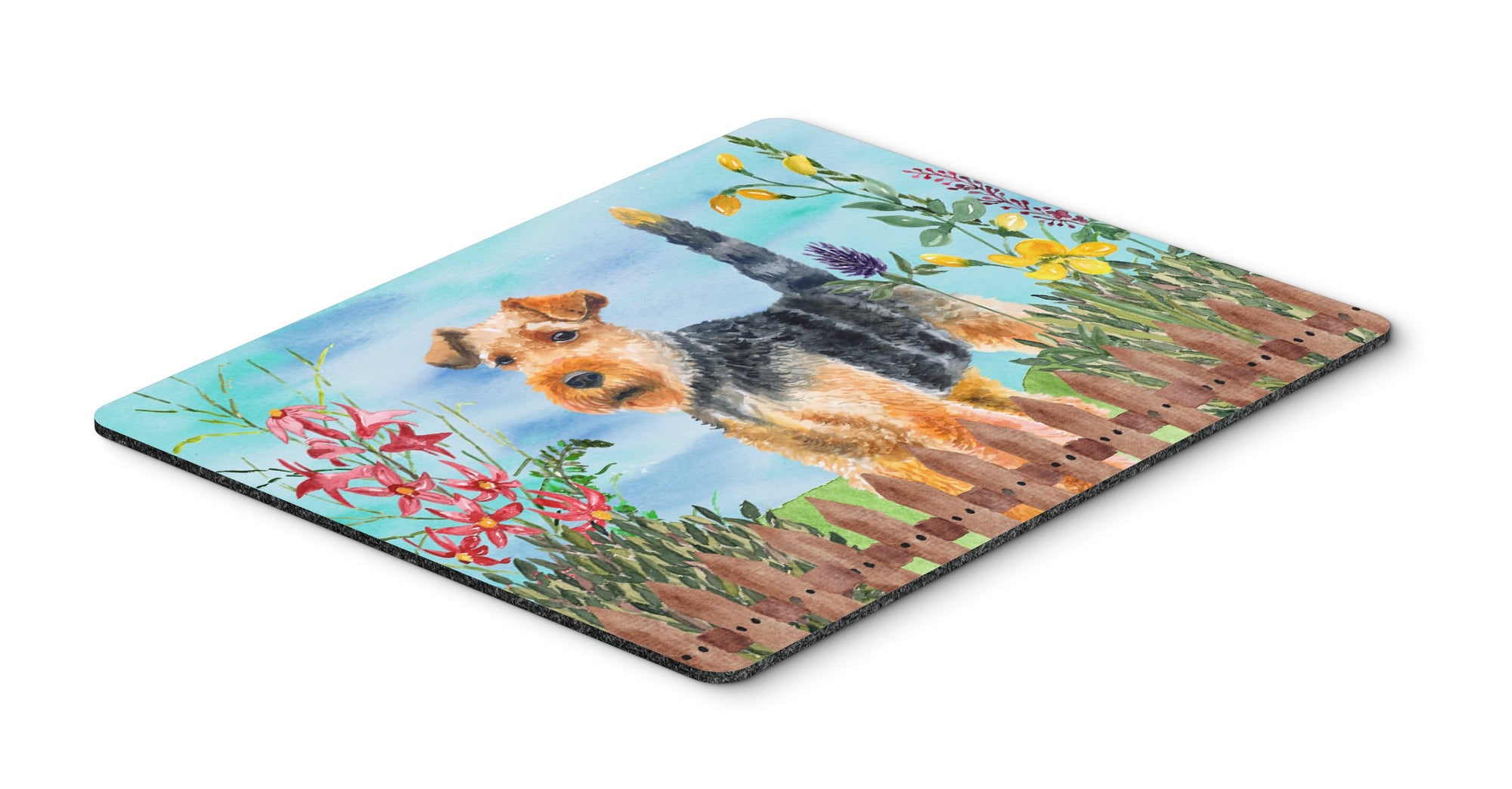 Welsh Terrier Spring Mouse Pad, Hot Pad or Trivet CK1262MP by Caroline's Treasures