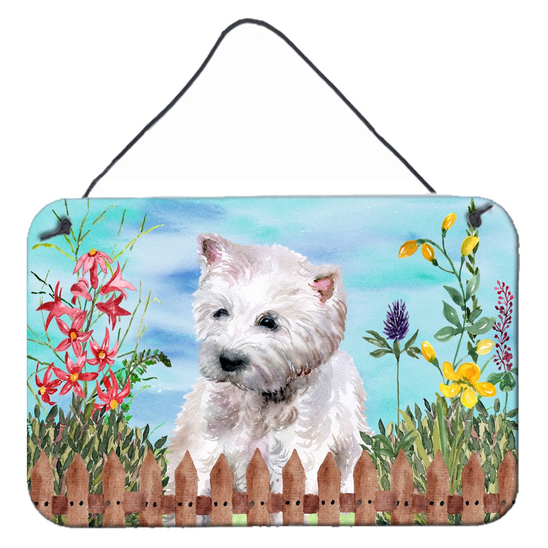 Westie Spring Wall or Door Hanging Prints CK1263DS812 by Caroline's Treasures