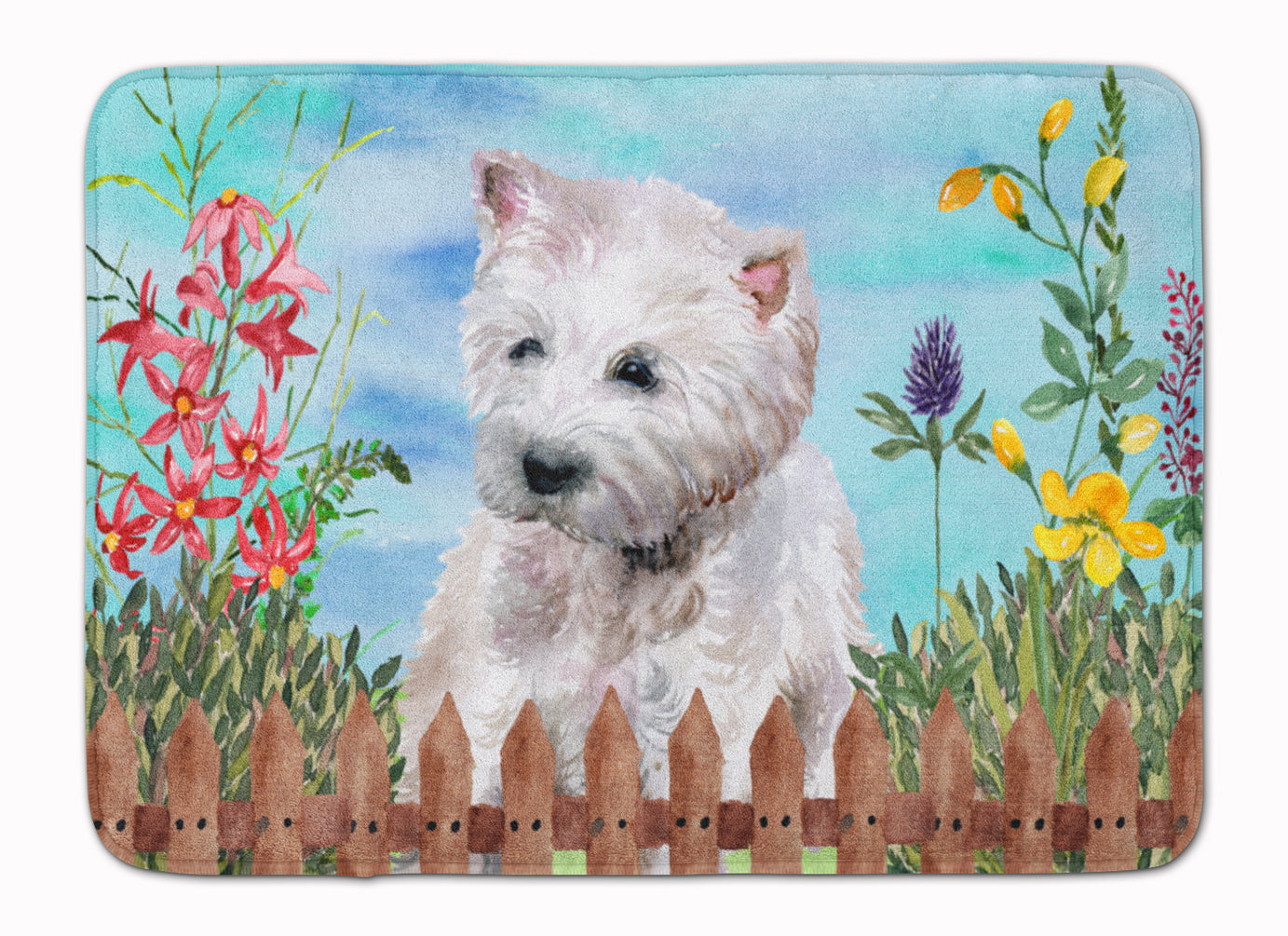 Westie Spring Machine Washable Memory Foam Mat CK1263RUG - the-store.com