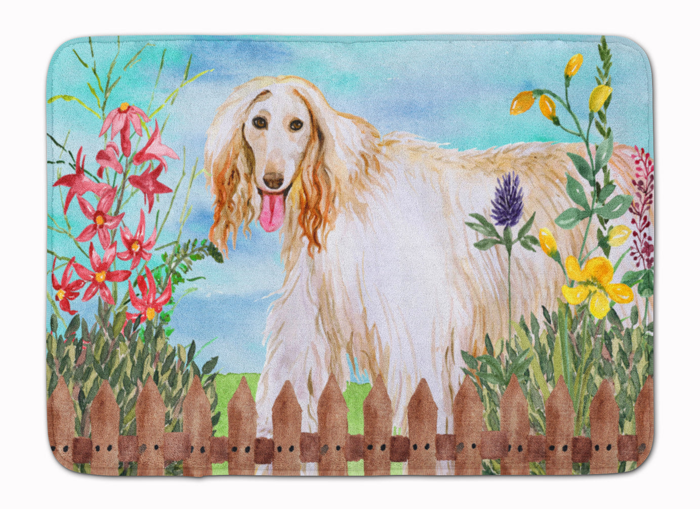 Afghan Hound Spring Machine Washable Memory Foam Mat CK1264RUG - the-store.com