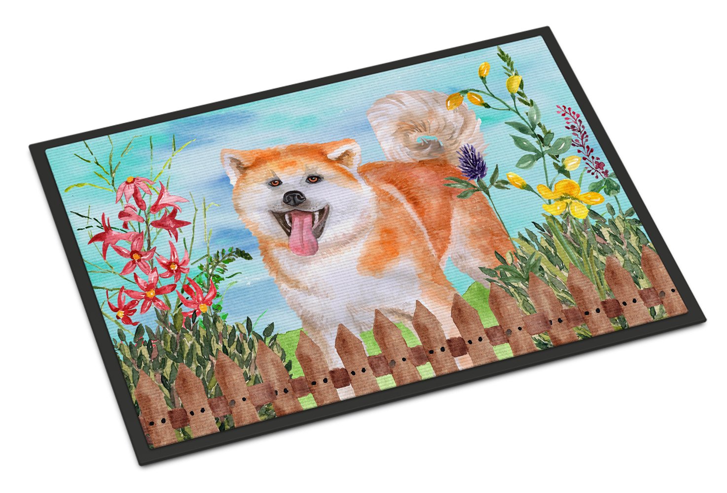 Akita Spring Indoor or Outdoor Mat 24x36 CK1265JMAT by Caroline's Treasures