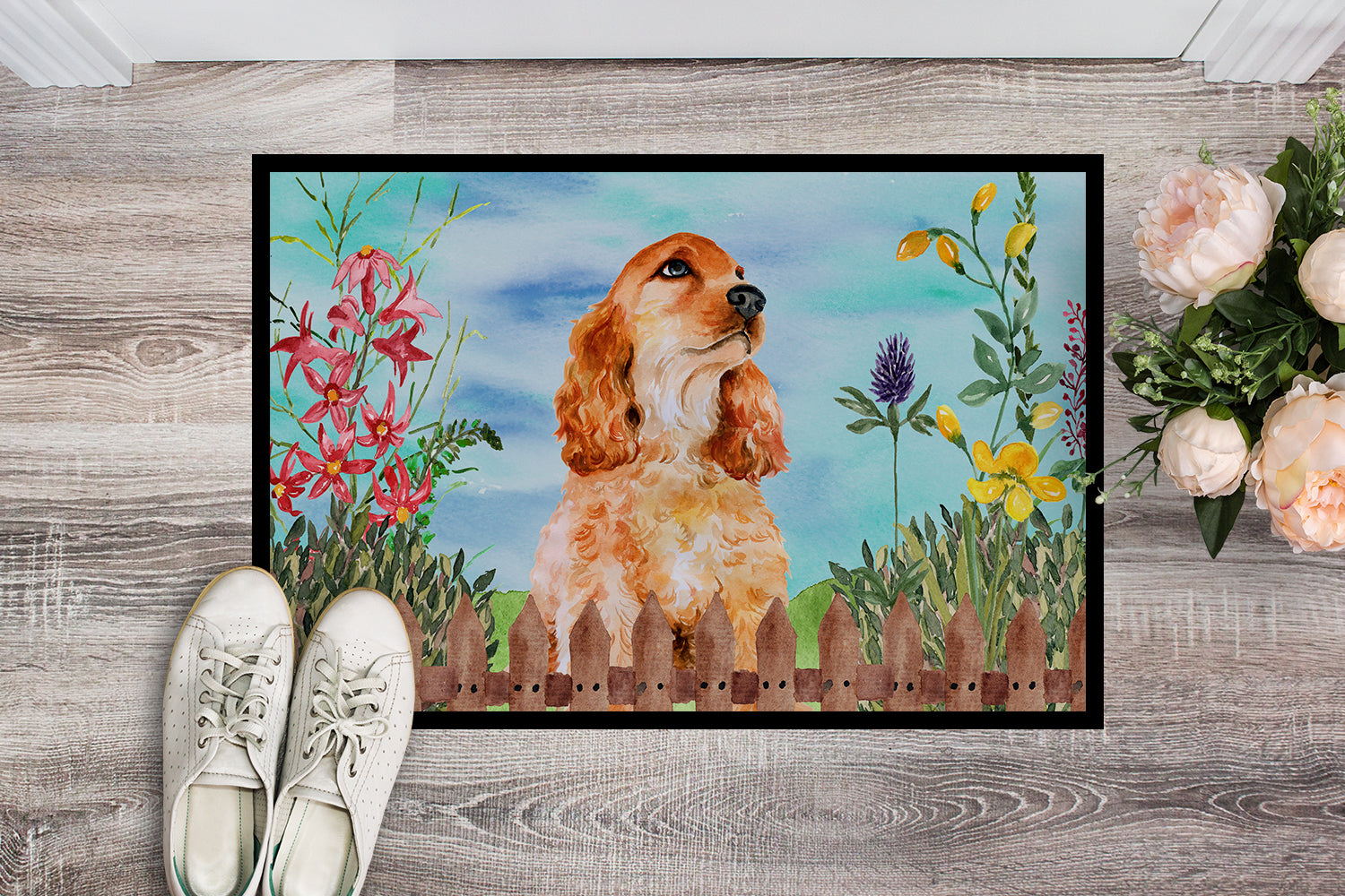 Cocker Spaniel Spring Indoor or Outdoor Mat 18x27 CK1268MAT - the-store.com