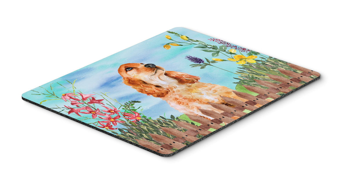 Cocker Spaniel Spring Mouse Pad, Hot Pad or Trivet CK1268MP by Caroline&#39;s Treasures