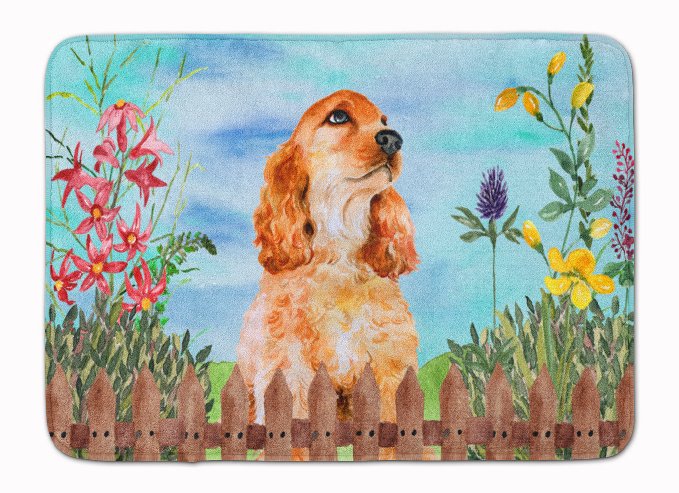 Cocker Spaniel Spring Machine Washable Memory Foam Mat CK1268RUG - the-store.com