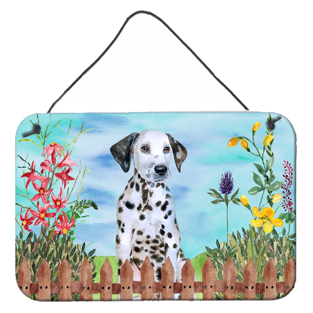 Dalmatian Puppy Spring Wall or Door Hanging Prints CK1270DS812 by Caroline&#39;s Treasures