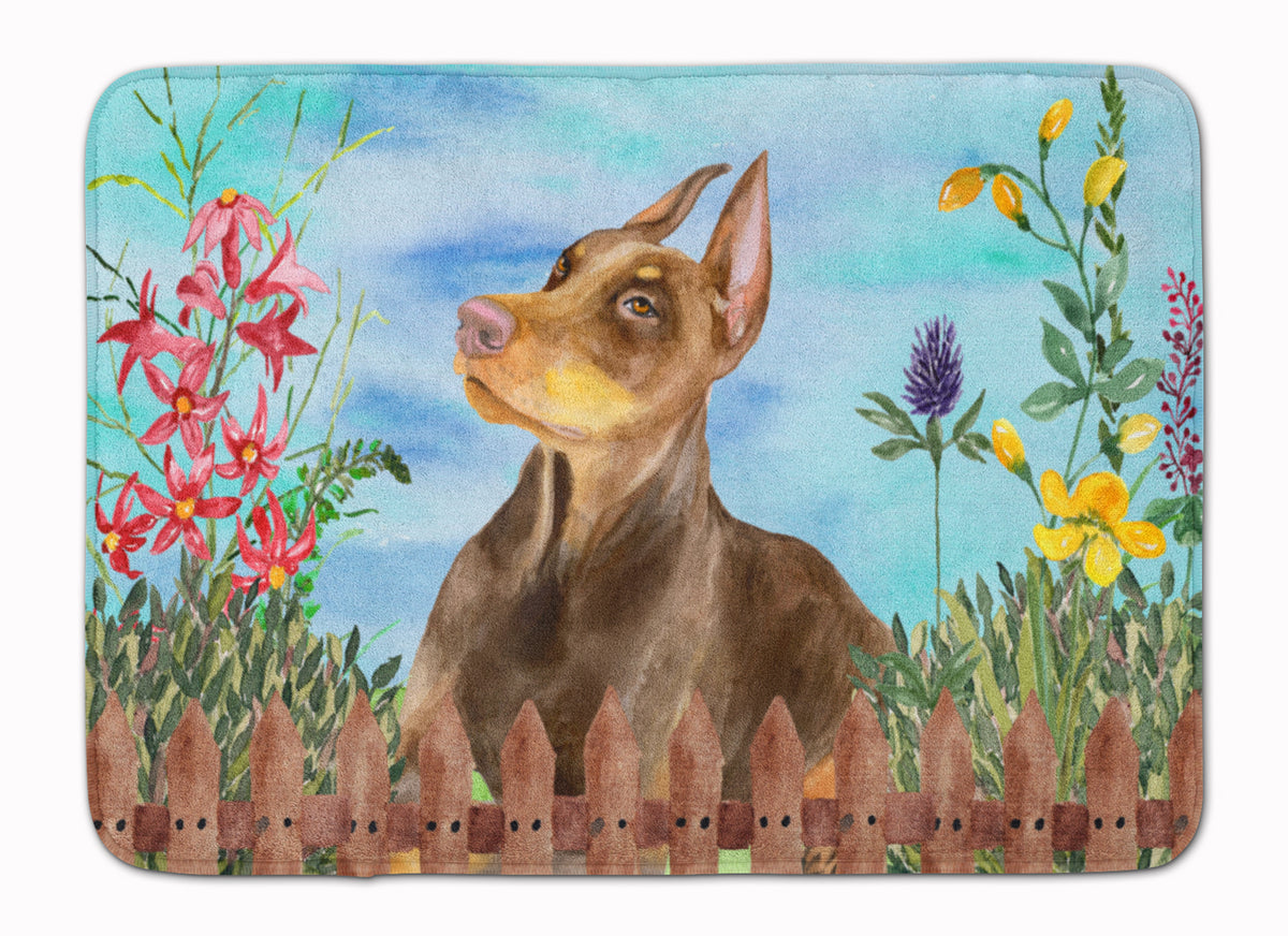 Doberman Pinscher Spring Machine Washable Memory Foam Mat CK1271RUG - the-store.com