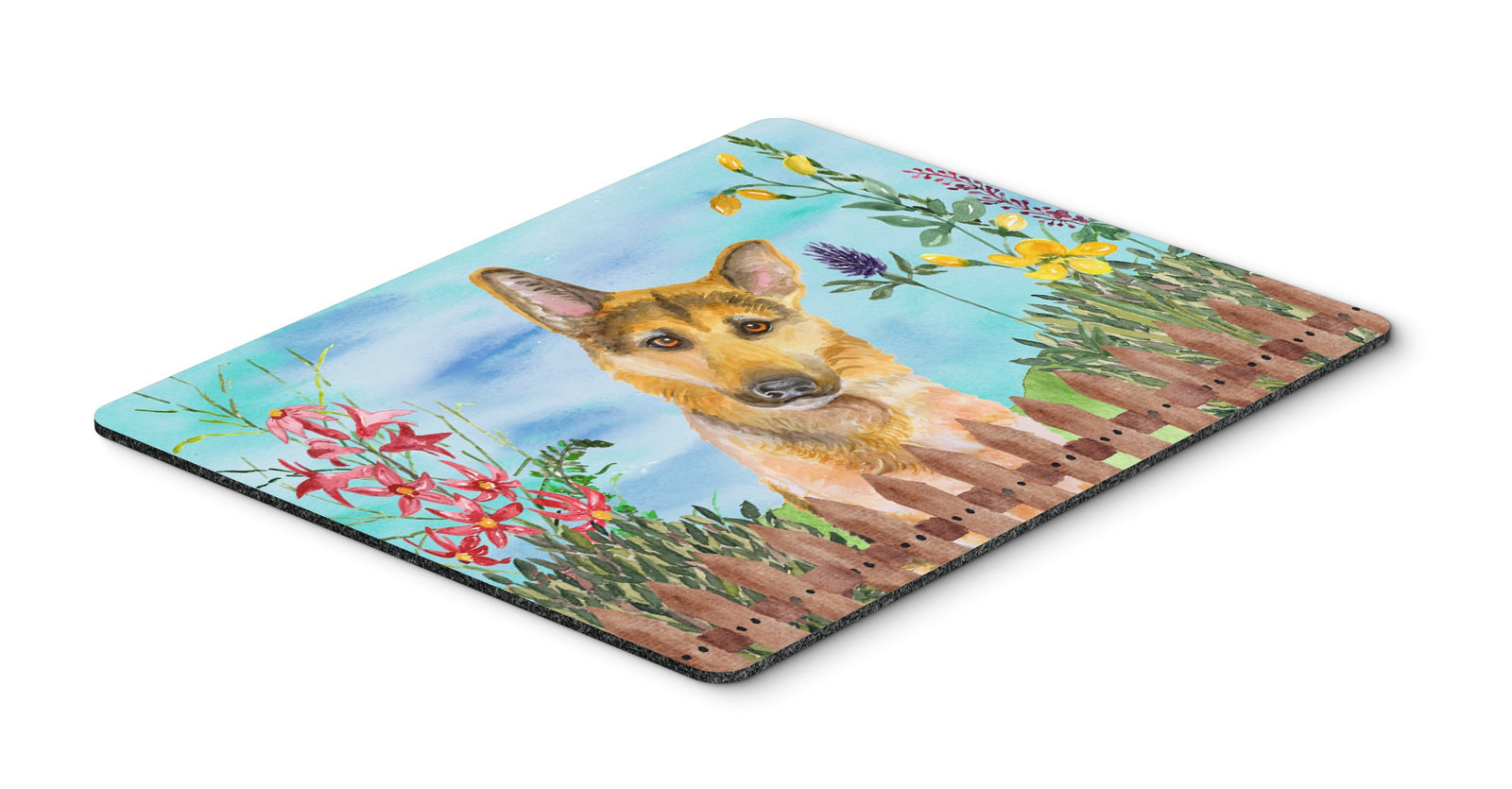 German Shepherd #2 Spring Mouse Pad, Hot Pad or Trivet CK1273MP by Caroline's Treasures