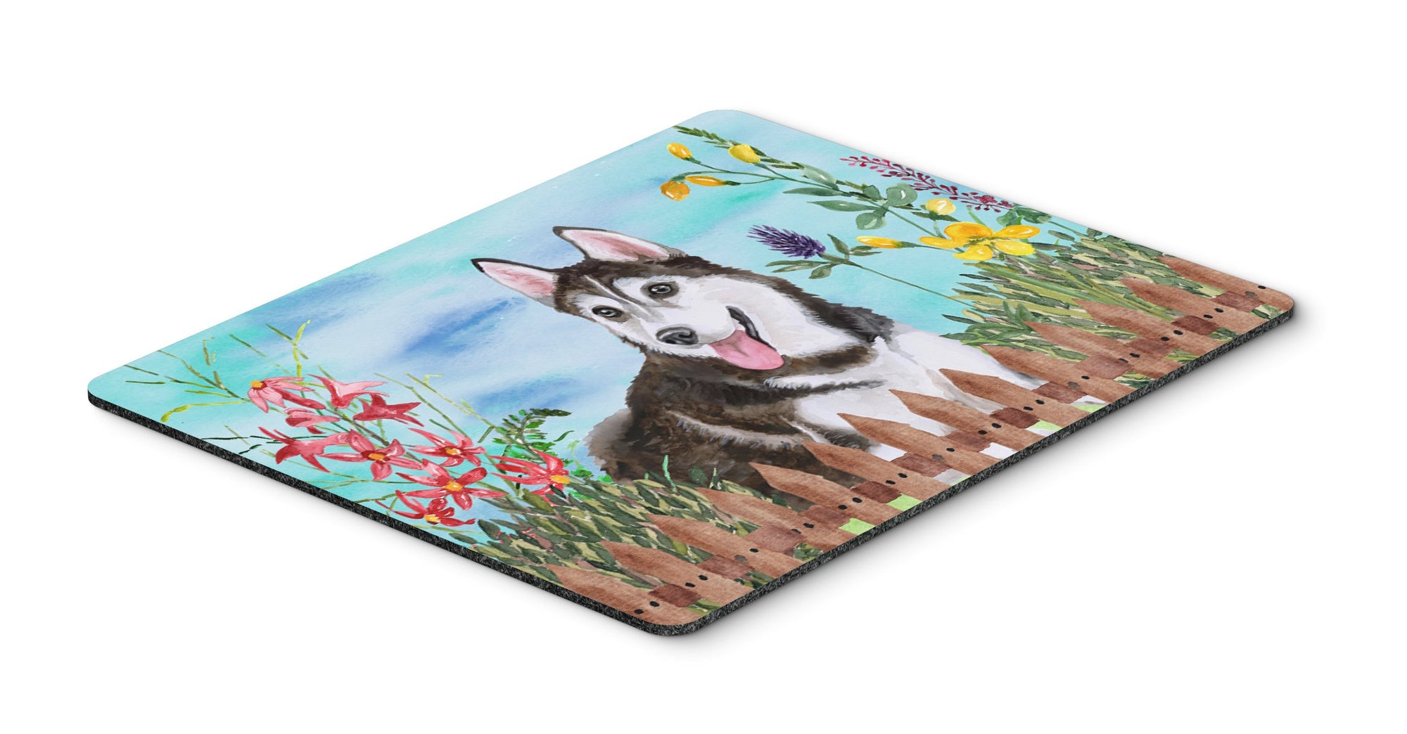 Siberian Husky #2 Spring Mouse Pad, Hot Pad or Trivet CK1274MP by Caroline's Treasures