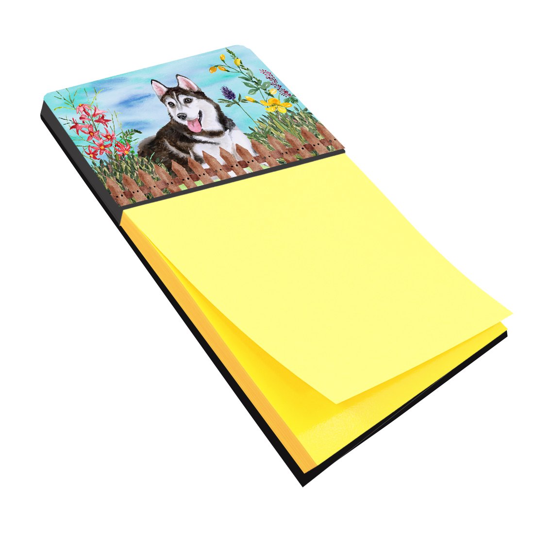 Siberian Husky #2 Spring Sticky Note Holder CK1274SN by Caroline's Treasures