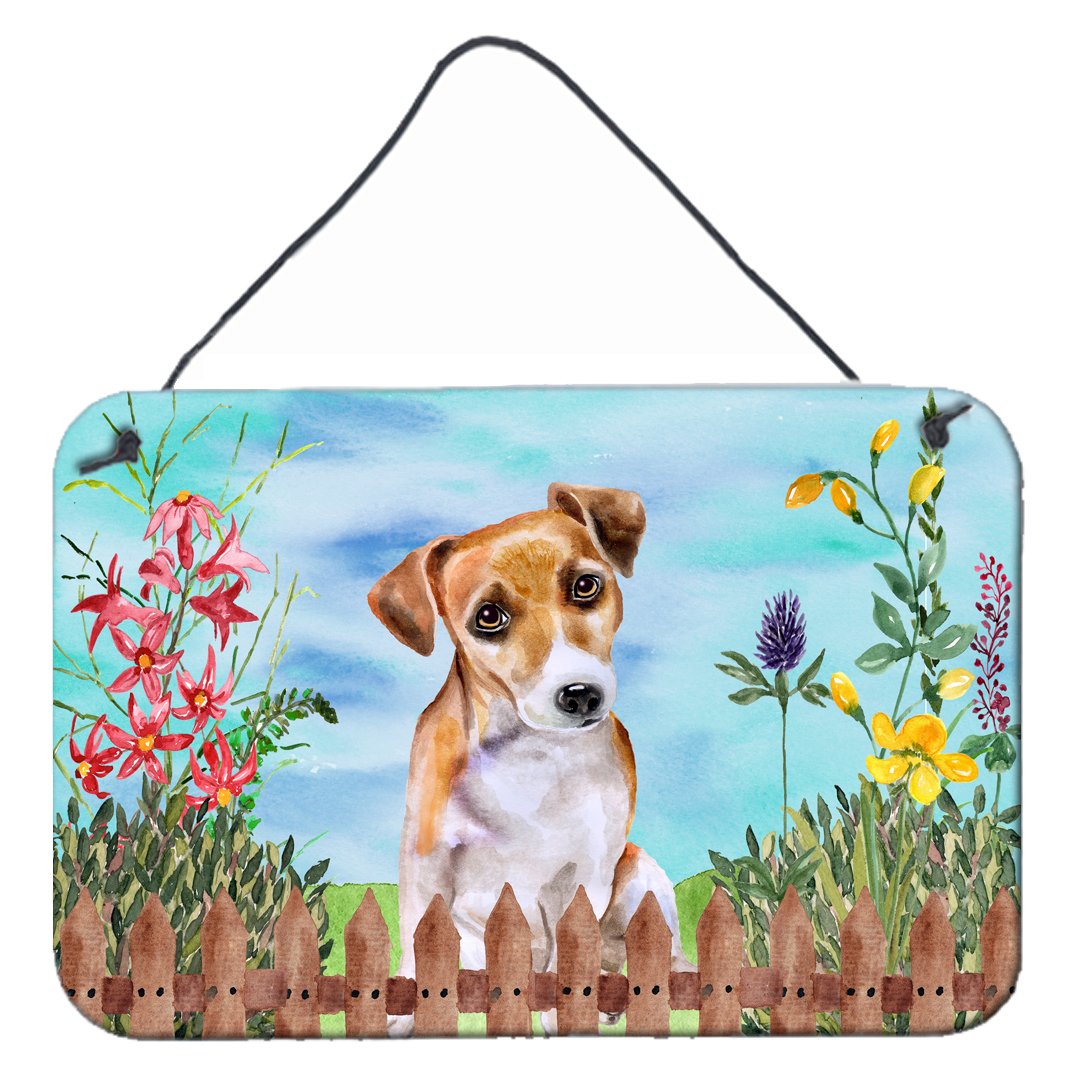 Jack Russell Terrier #2 Spring Wall or Door Hanging Prints CK1275DS812 by Caroline's Treasures