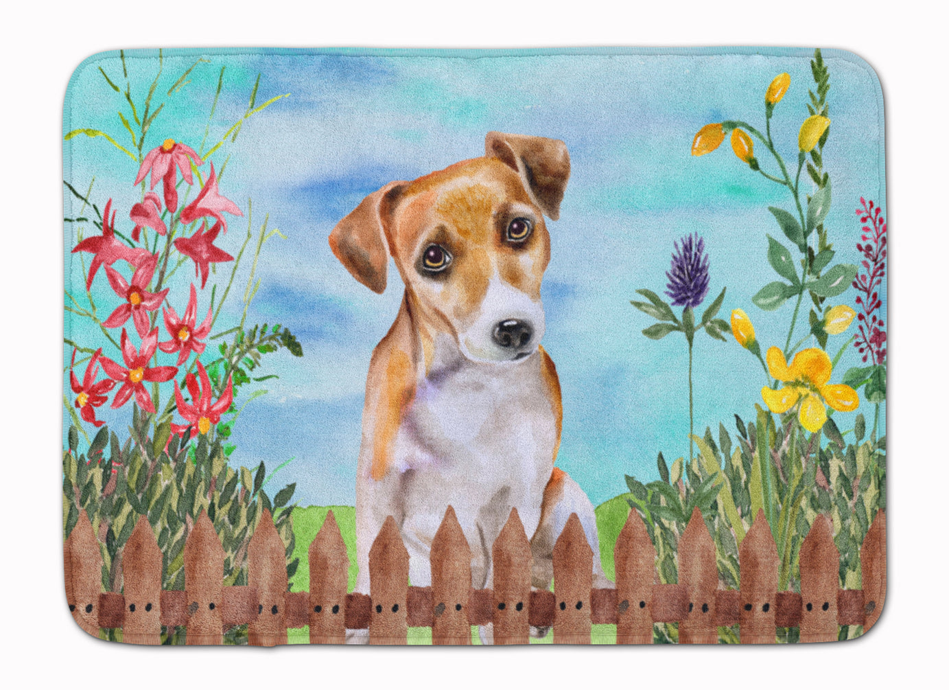 Jack Russell Terrier #2 Spring Machine Washable Memory Foam Mat CK1275RUG - the-store.com