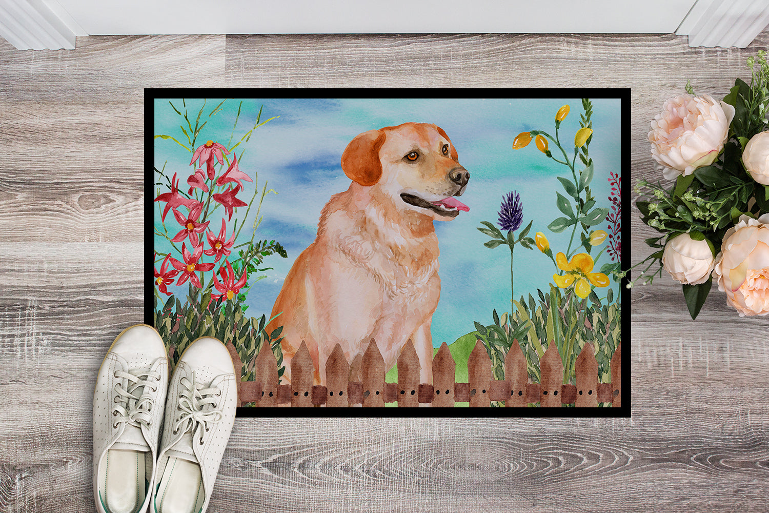 Labrador Retriever Spring Indoor or Outdoor Mat 18x27 CK1276MAT - the-store.com