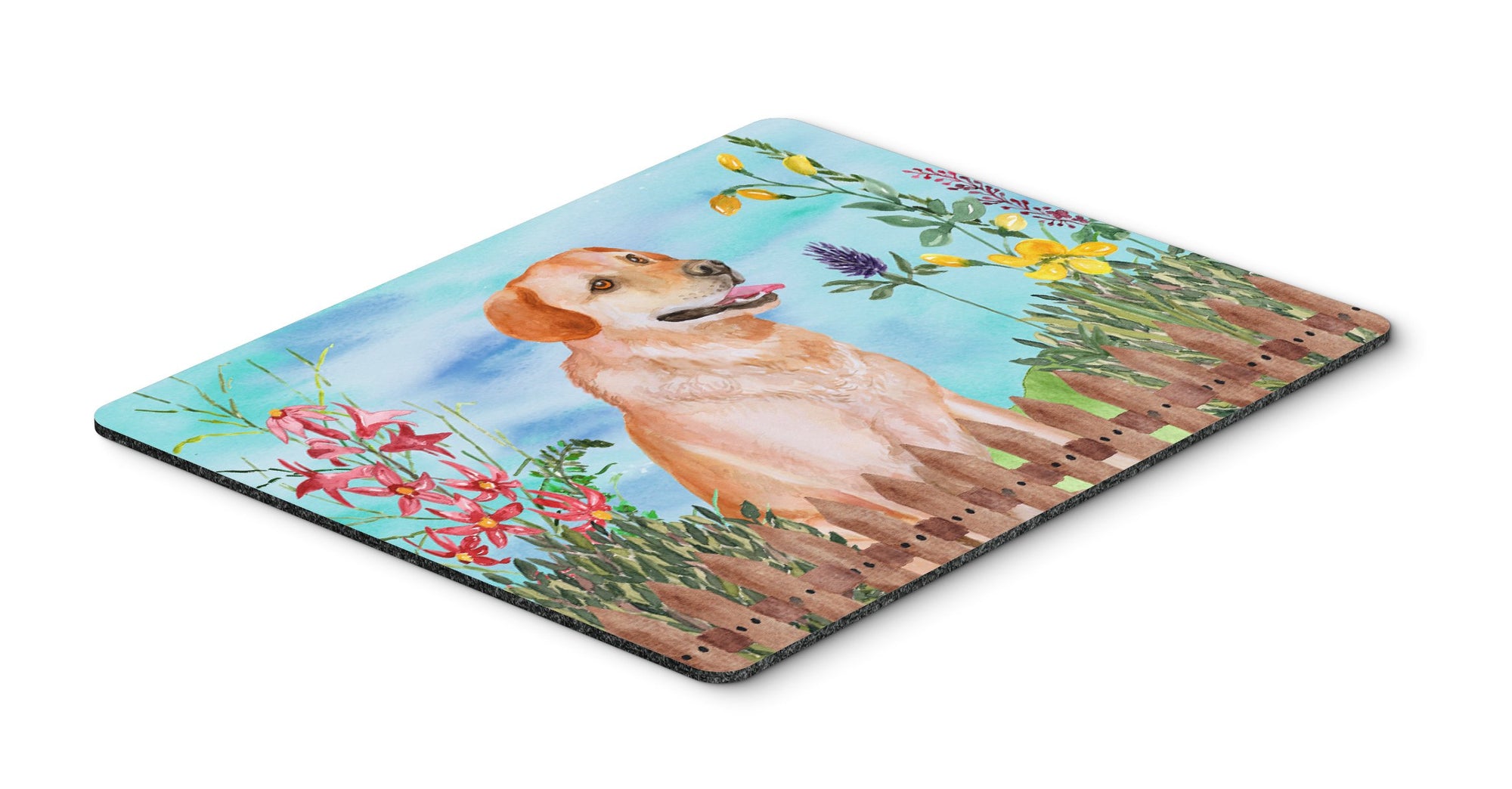 Labrador Retriever Spring Mouse Pad, Hot Pad or Trivet CK1276MP by Caroline's Treasures