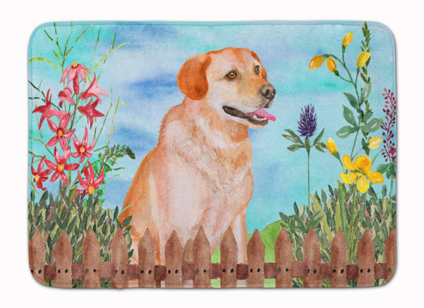 Labrador Retriever Spring Machine Washable Memory Foam Mat CK1276RUG - the-store.com