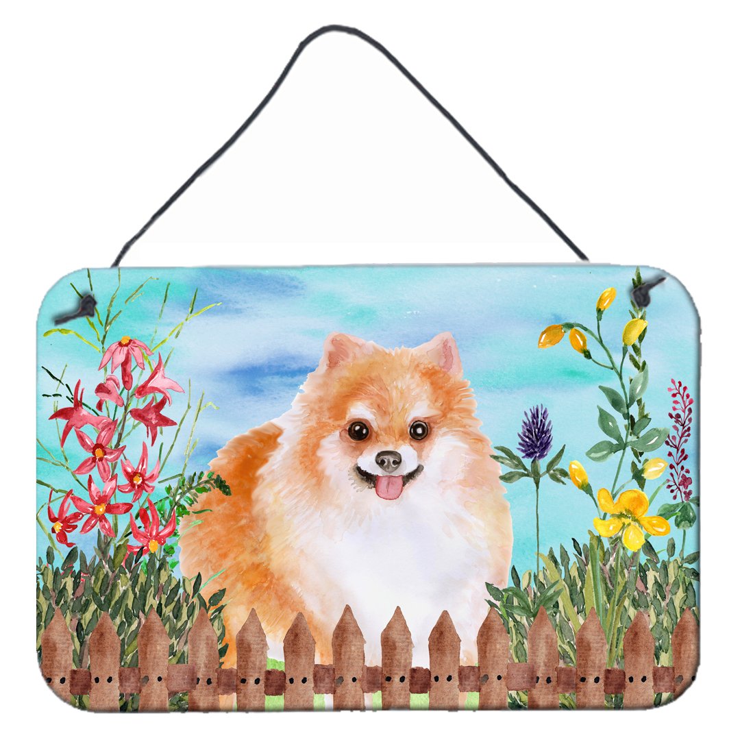 Pomeranian #2 Spring Wall or Door Hanging Prints CK1278DS812 by Caroline's Treasures