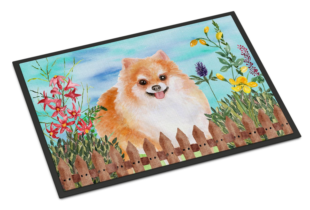 Pomeranian #2 Spring Indoor or Outdoor Mat 24x36 CK1278JMAT by Caroline&#39;s Treasures