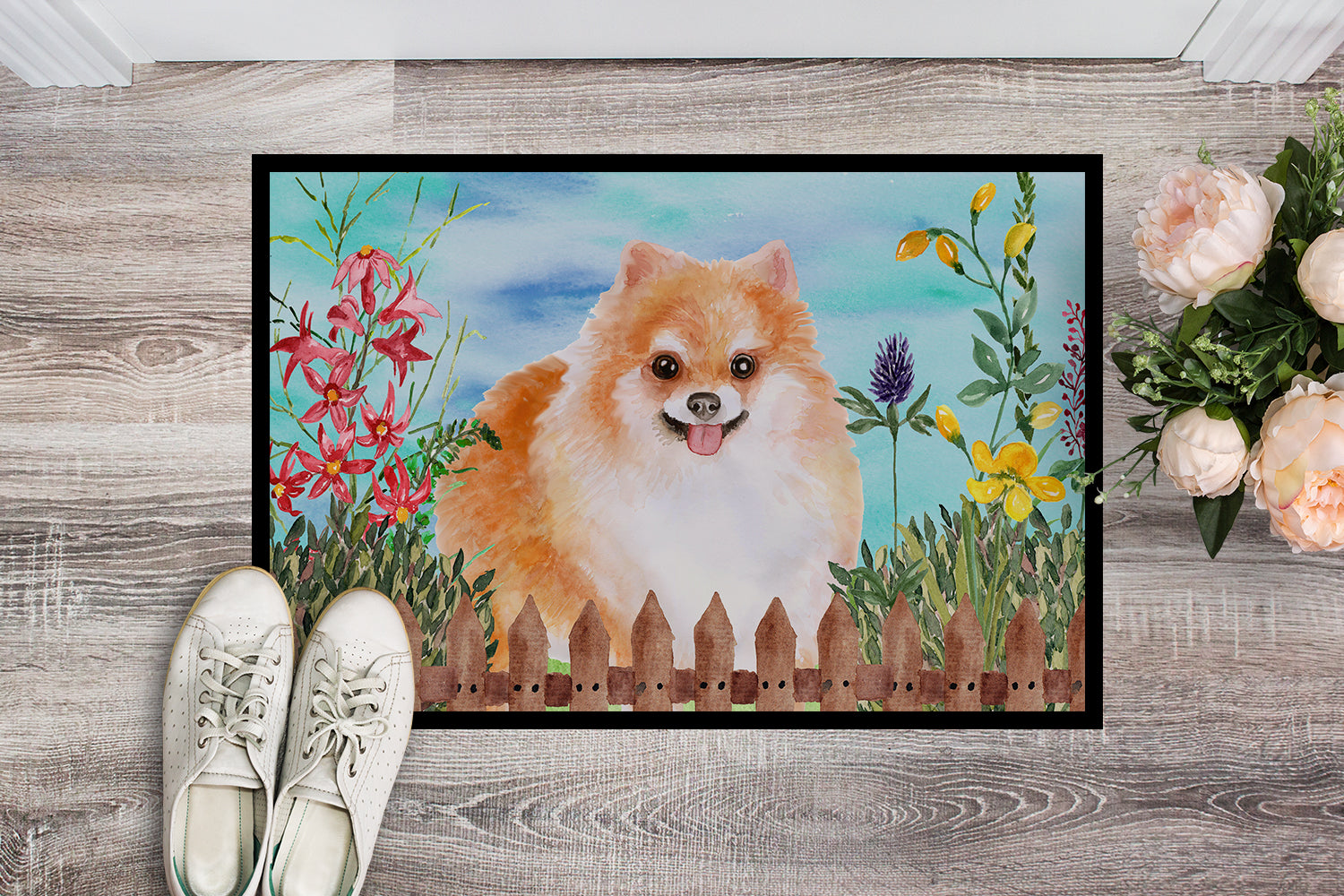 Pomeranian #2 Spring Indoor or Outdoor Mat 18x27 CK1278MAT - the-store.com