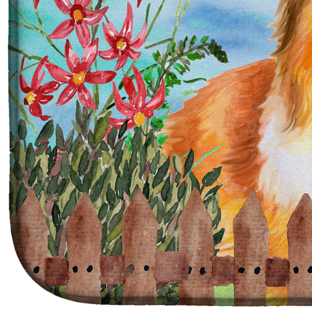 Sheltie Spring Dish Drying Mat CK1282DDM  the-store.com.