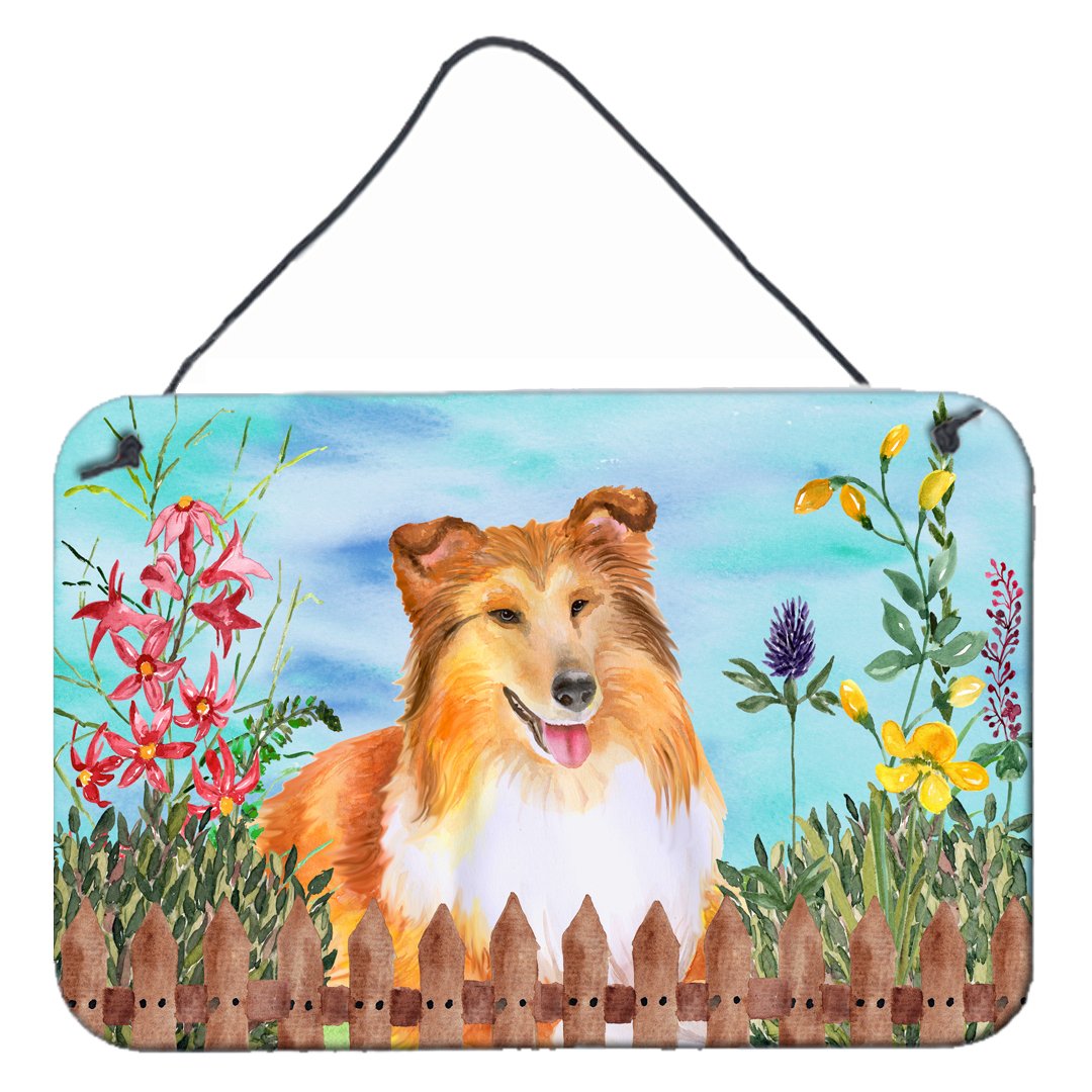 Sheltie Spring Wall or Door Hanging Prints CK1282DS812 by Caroline's Treasures