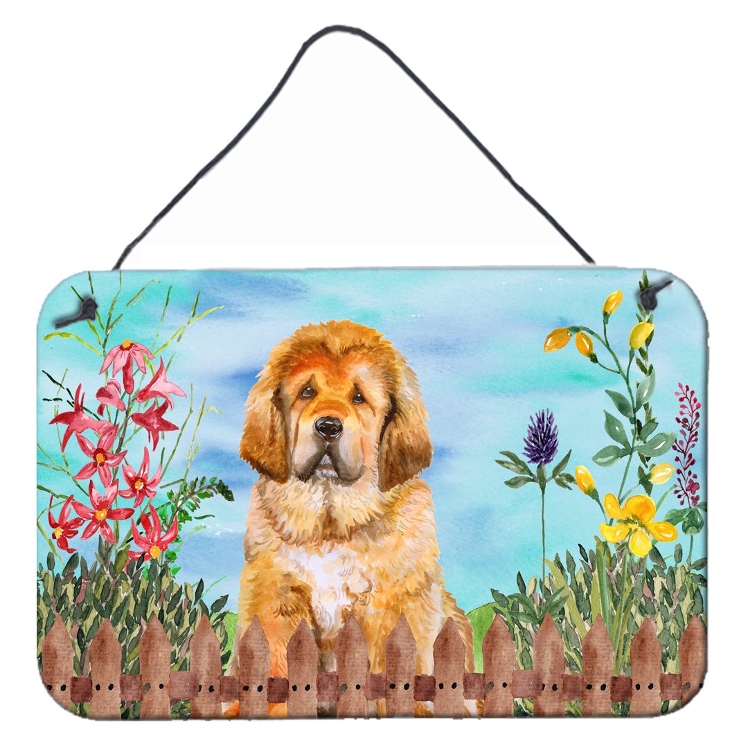 Tibetan Mastiff Spring Wall or Door Hanging Prints CK1283DS812 by Caroline's Treasures