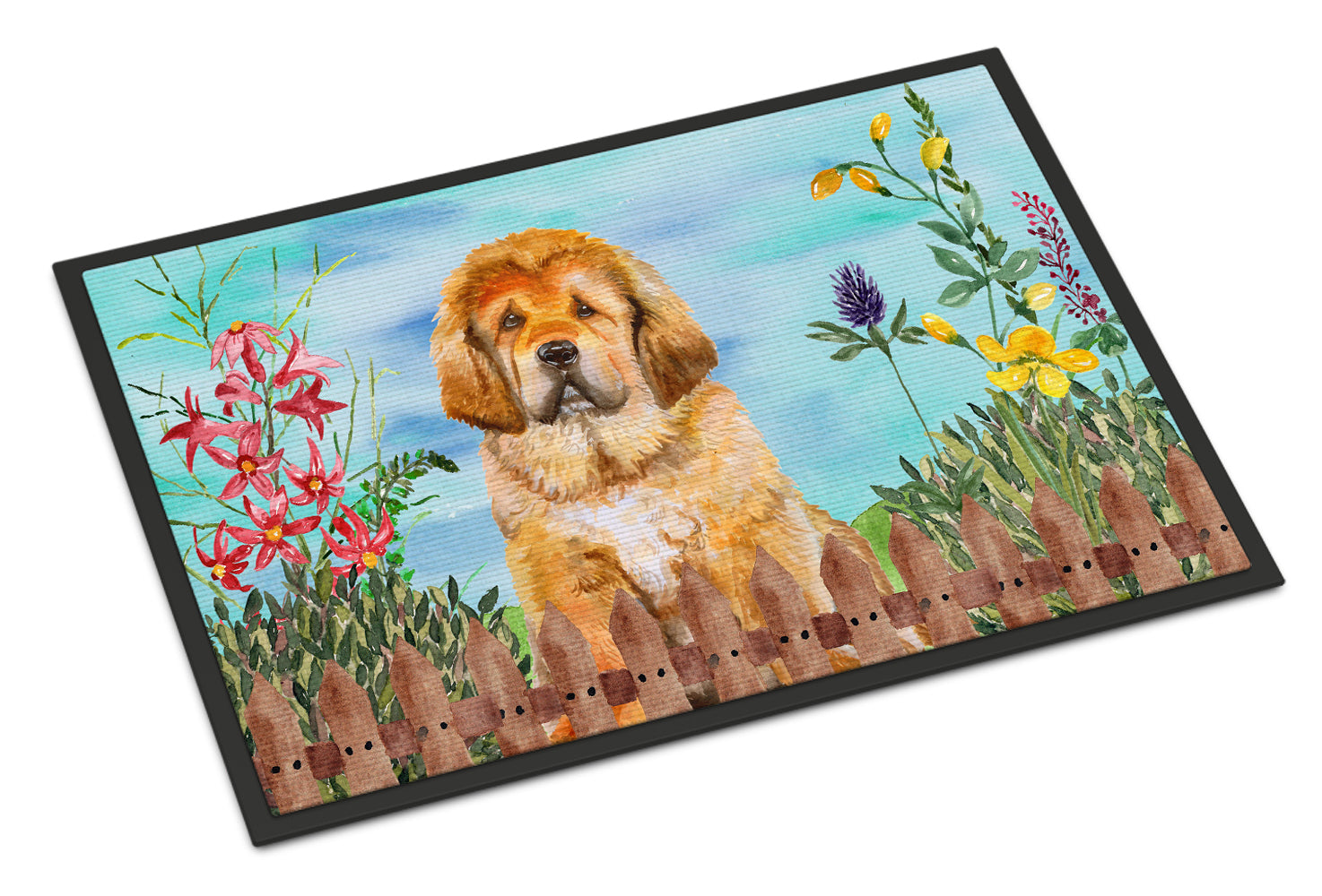 Tibetan Mastiff Spring Indoor or Outdoor Mat 18x27 CK1283MAT - the-store.com