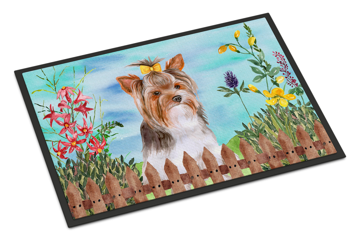 Yorkshire Terrier #2 Spring Indoor or Outdoor Mat 18x27 CK1285MAT - the-store.com