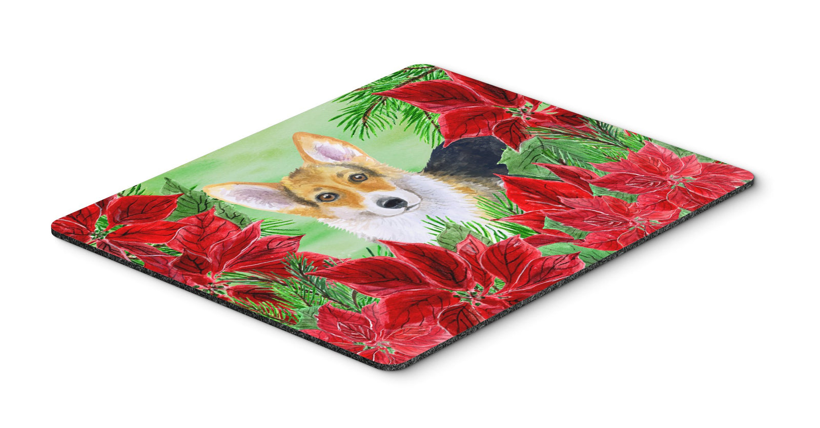 Pembroke Corgi Poinsettas Mouse Pad, Hot Pad or Trivet CK1291MP by Caroline's Treasures