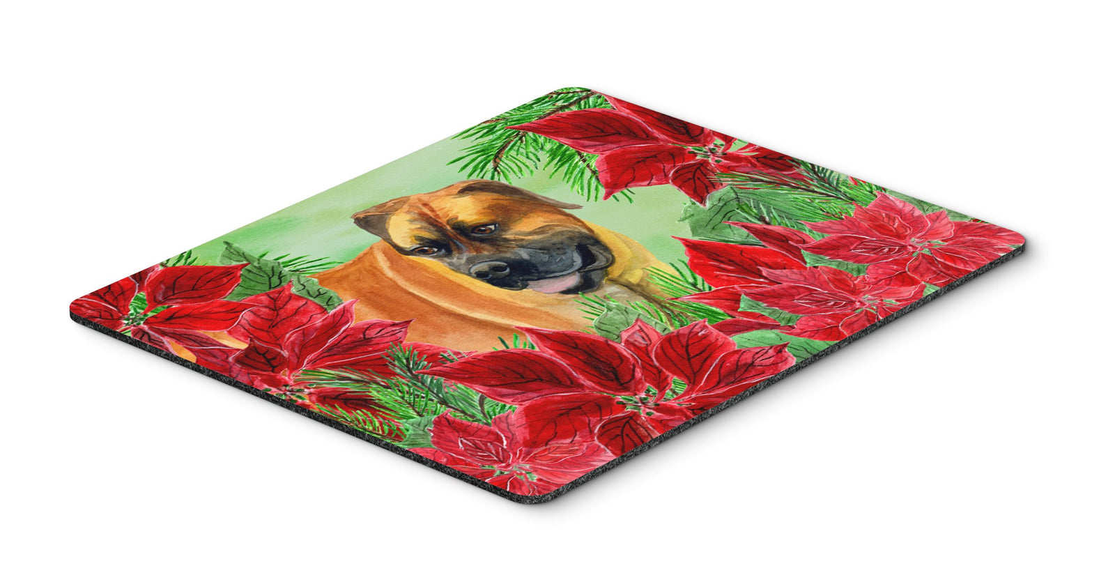 Boerboel Mastiff Poinsettas Mouse Pad, Hot Pad or Trivet CK1295MP by Caroline's Treasures