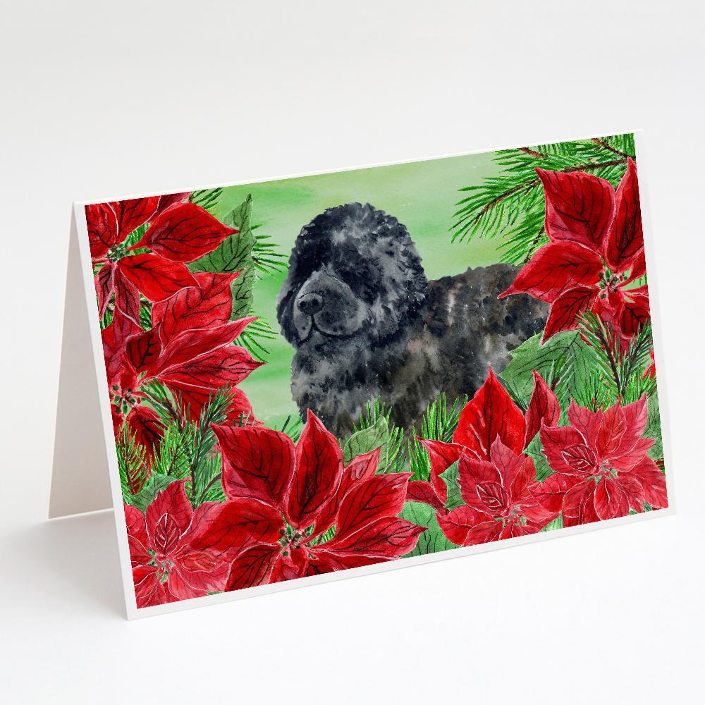 Buy this Newfoundland Poinsettas Greeting Cards and Envelopes Pack of 8