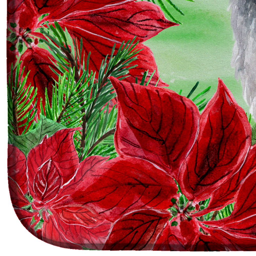 Moscow Watchdog Poinsettas Dish Drying Mat CK1321DDM  the-store.com.