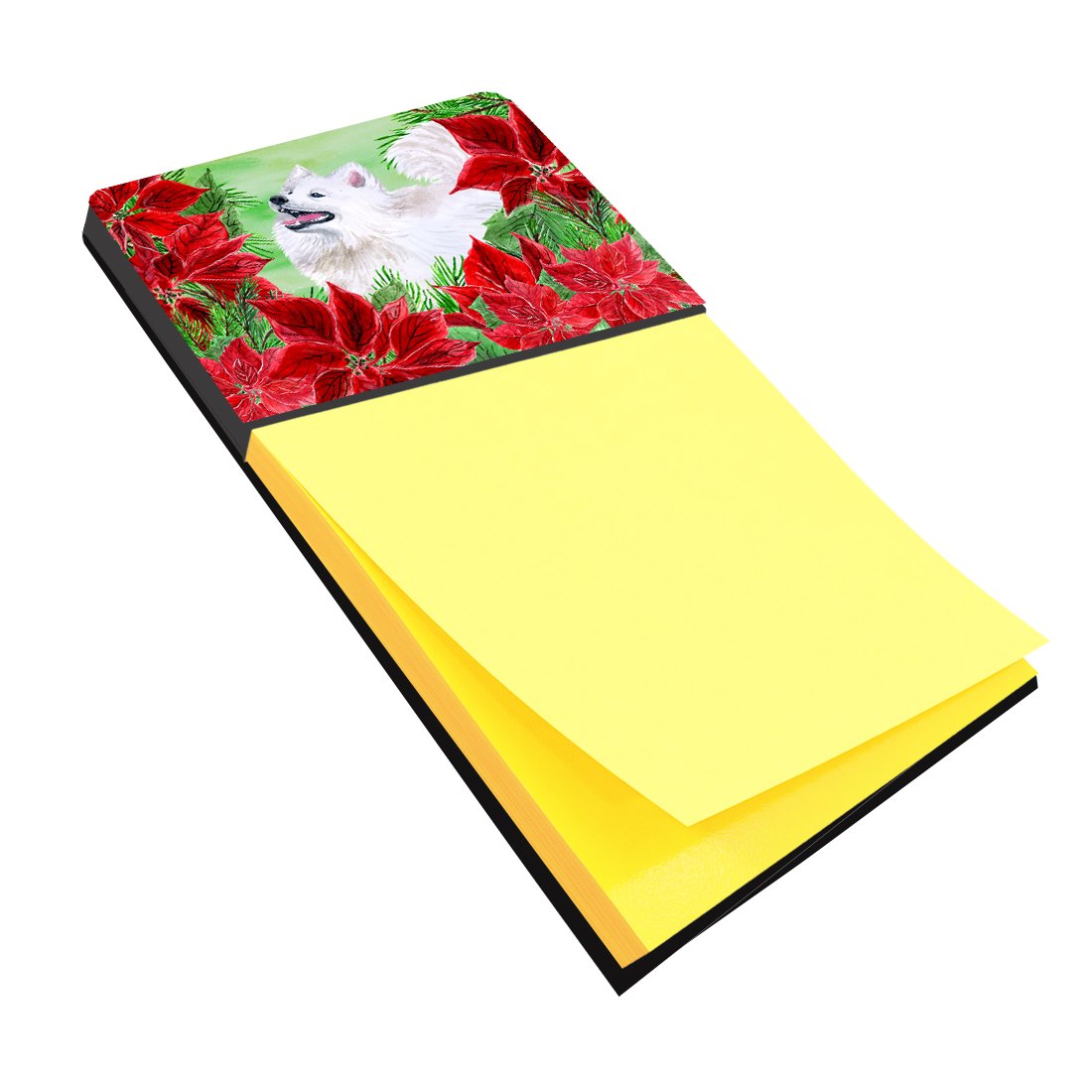 Samoyed Poinsettas Sticky Note Holder CK1339SN by Caroline's Treasures