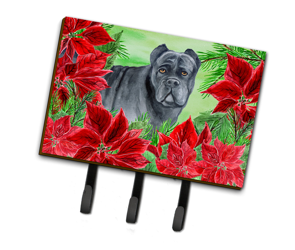 Cane Corso Poinsettas Leash or Key Holder CK1342TH68  the-store.com.