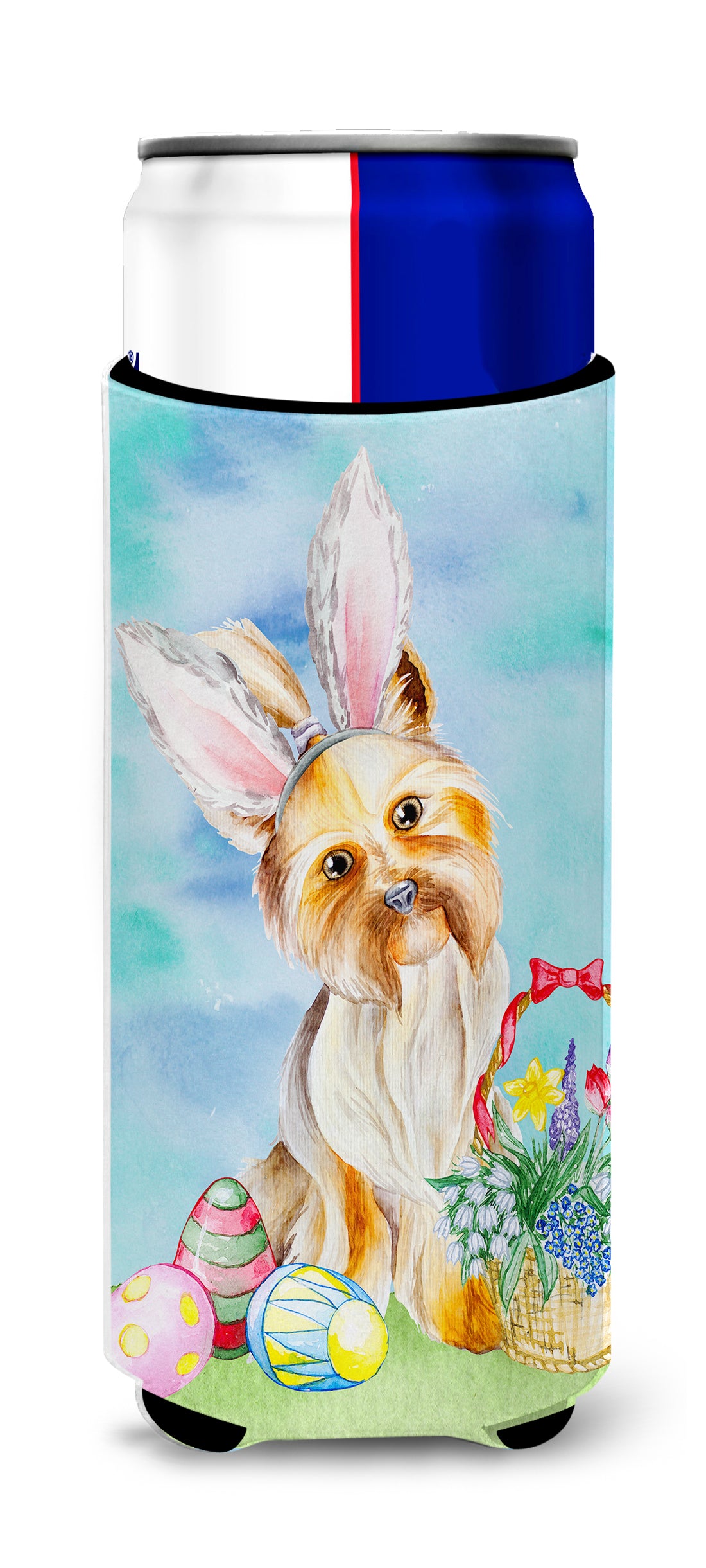 Yorkie Easter Bunny  Ultra Hugger for slim cans CK1372MUK  the-store.com.