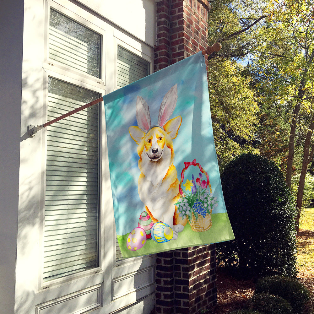 Corgi Easter Bunny Flag Canvas House Size CK1373CHF  the-store.com.